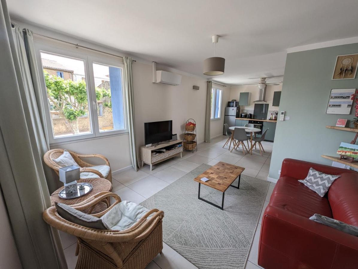 L'Esplanade, Appartement En Centre-Ville Au Calme Puisserguier Exterior foto